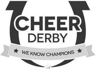 CHEER DERBY WE KNOW CHAMPIONS logo