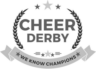 CHEER DERBY WE KNOW CHAMPIONS logo