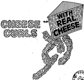 CHEESE CURLS WITH REAL CHEESE logo