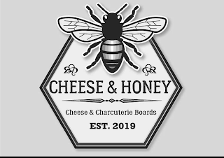 CHEESE & HONEY CHEESE & CHARCUTERIE BOARDS EST. 2019 logo