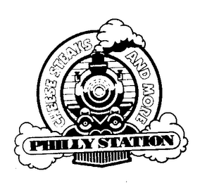 CHEESE STEAKS AND MORE PHILLY STATION logo