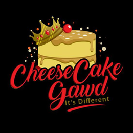 CHEESECAKE GAWD IT'S DIFFERENT logo