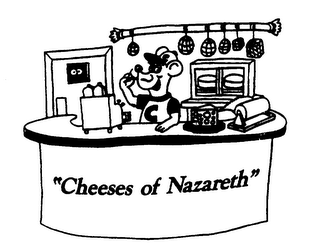 "CHEESES OF NAZARETH" logo