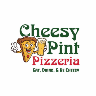 CHEESY PINT PIZZERIA EAT, DRINK, & BE CHEESY logo