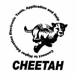 CHEETAH CONNECT TO HIGHER EDUCATION ELECTRONIC TOOLS, APPLICATION AND HELP logo
