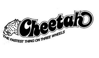 CHEETAH THE FASTEST THING ON THREE WHEELS logo
