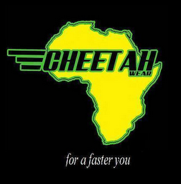 CHEETAH WEAR FOR A FASTER YOU logo