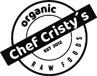CHEF CRISTY'S ORGANIC RAW FOODS EST 2012 logo