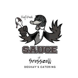 CHEF DUCK SAUCE OF GRESSZELL DESHAY'S CATERING logo