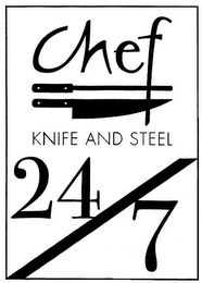CHEF KNIFE AND STEEL 24/7 logo
