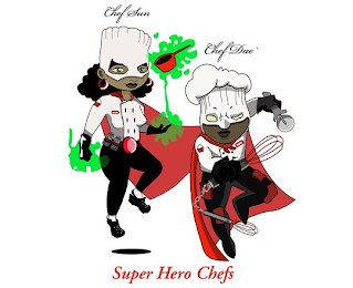 CHEF SUN CHEF DAE SUPER HERO CHEFS logo
