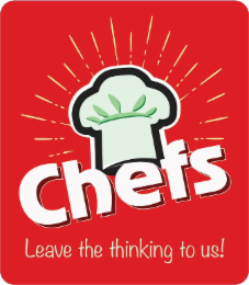 CHEFS LEAVE THE THINKING TO US! logo