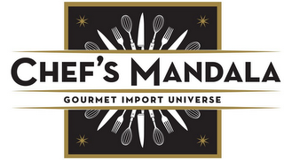 CHEF'S MANDALA GOURMET IMPORT UNIVERSE logo
