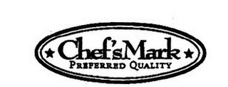 CHEF'S MARK PREFERRED QUALITY logo