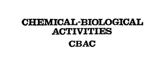 CHEMICAL-BIOLOGICAL ACTIVITIES CBAC logo