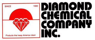 CHEMICAL COMPANY INC. SINCE 1930 PRODUCTS THAT KEEP AMERICA CLEAN logo