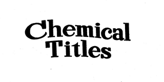 CHEMICAL TITLES logo