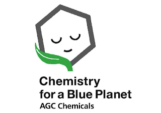 CHEMISTRY FOR A BLUE PLANET AGC CHEMICALS logo