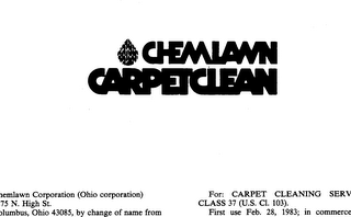 CHEMLAWN CARPETCLEAN logo