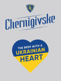 CHERNIGIVSKE THE BEER WITH A UKRAINIAN HEART logo