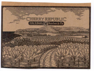 CHERRY REPUBLIC LIFE, LIBERTY, BEACHES & PIE logo