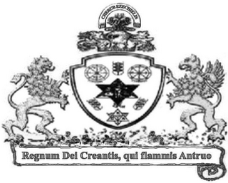 CHERUB EZECHIELIS REGNUM DEI CREANTIS, QUI FLAMMIS ANTRUO logo