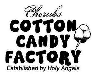 CHERUBS COTTON CANDY FACTORY ESTABLISHED BY THE HOLY ANGELS logo