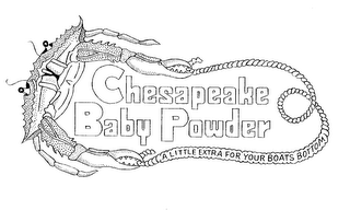 CHESAPEAKE BABY POWDER A LITTLE EXTRA FOR YOUR BOATS BOTTOM logo