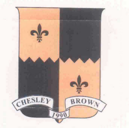 CHESLEY 1990 BROWN logo