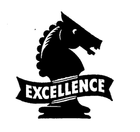 CHESSMAN SYMBOL WITH WORD EXCELLENCE logo