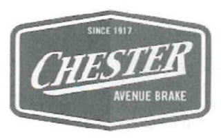 CHESTER AVENUE BRAKE SINCE 1917 logo