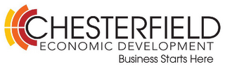 CHESTERFIELD ECONOMIC DEVELOPMENT BUSINESS STARTS HERE logo
