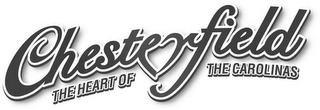 CHESTERFIELD THE HEART OF THE CAROLINAS logo