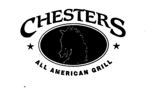 CHESTERS ALL AMERICAN GRILL logo