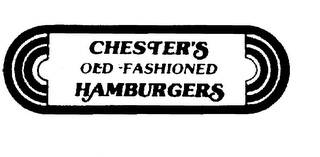CHESTER'S OLD FASHIONED HAMBURGERS logo