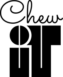 CHEW IT logo