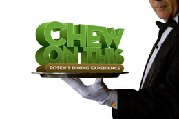 CHEW ON THIS ROSEN'S DINING EXPERIENCE H logo