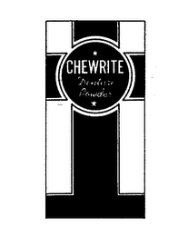 CHEWRITE DENTURE POWDER logo