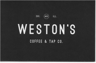 CHI 4872 ILL WESTON'S COFFEE & TAP CO. logo