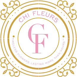 CHI FLEURS CF TIMELESS FLOWERS LASTING MORE THAN HOURS logo