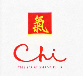 CHI THE SPA AT SHANGRI-LA & CHINESE & DESIGN (COLOR) logo