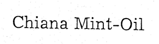 CHIANA MINT-OIL logo