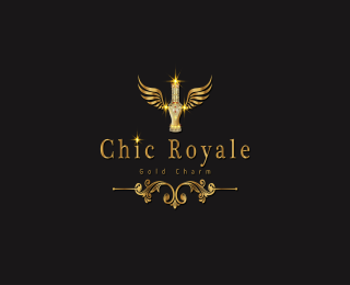 CHIC ROYALE GOLD CHARM logo