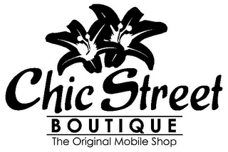 CHIC STREET BOUTIQUE THE ORIGINAL MOBILE SHOP logo