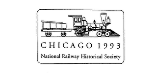 CHICAGO 1993 NATIONAL RAILWAY HISTORICAL SOCIETY logo