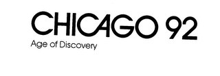 CHICAGO 92 AGE OF DISCOVERY logo