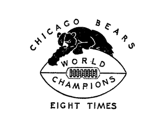 CHICAGO BEARS WORLD CHAMPIONS EIGHT TIMES logo