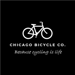 CHICAGO BICYCLE CO. BECAUSE CYCLING IS LÍFE logo