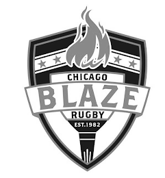 CHICAGO BLAZE RUGBY EST. 1982 logo