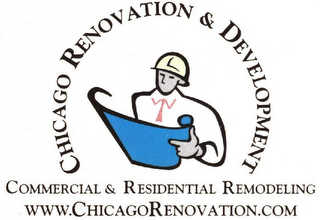 CHICAGO RENOVATION & DEVELOPMENT COMMERCIAL & RESIDENTIAL REMODLING WWW.CHICAGORENOVATION.COM logo
